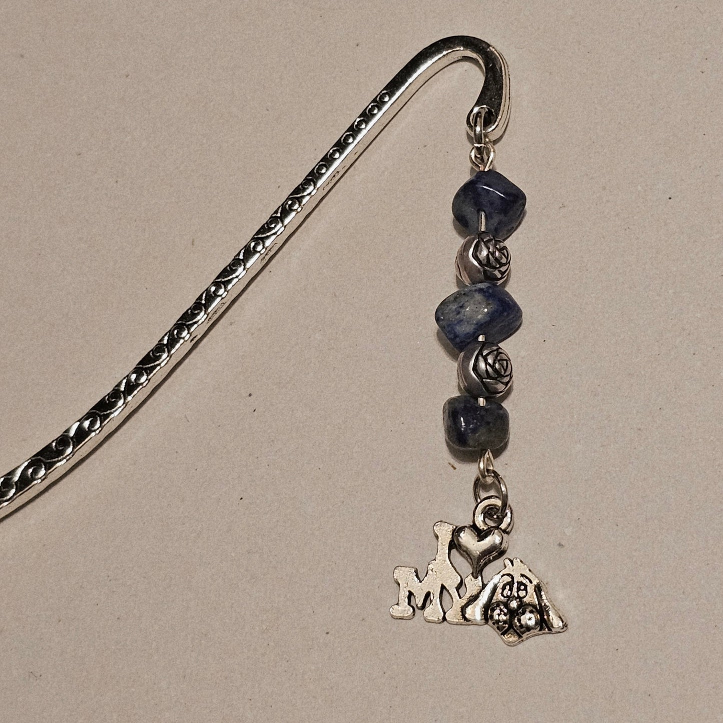 Blue Stone Chip "I ❤️ My Dog" Bookmark