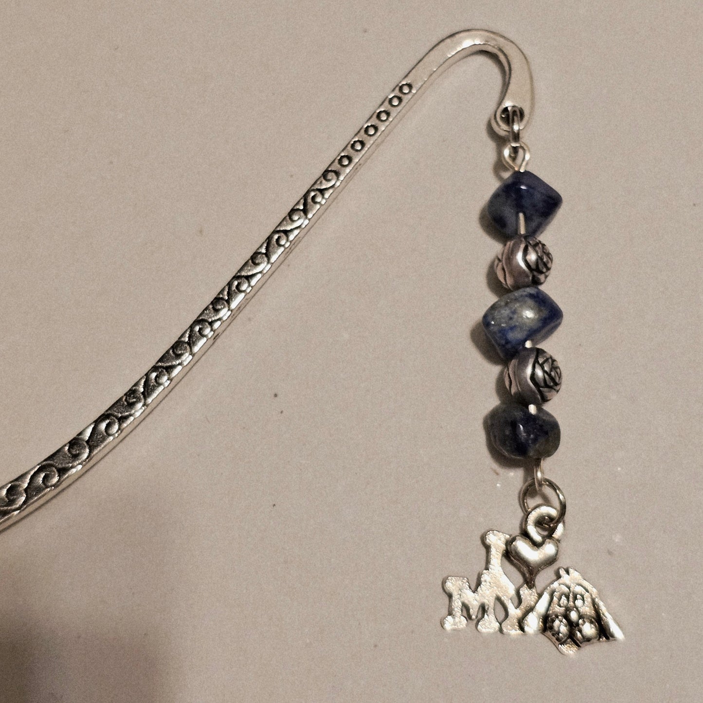 Blue Stone Chip "I ❤️ My Dog" Bookmark