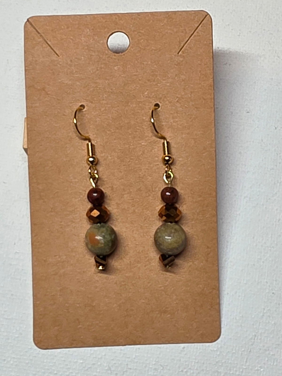 Autumn Jasper Dangle Earrings