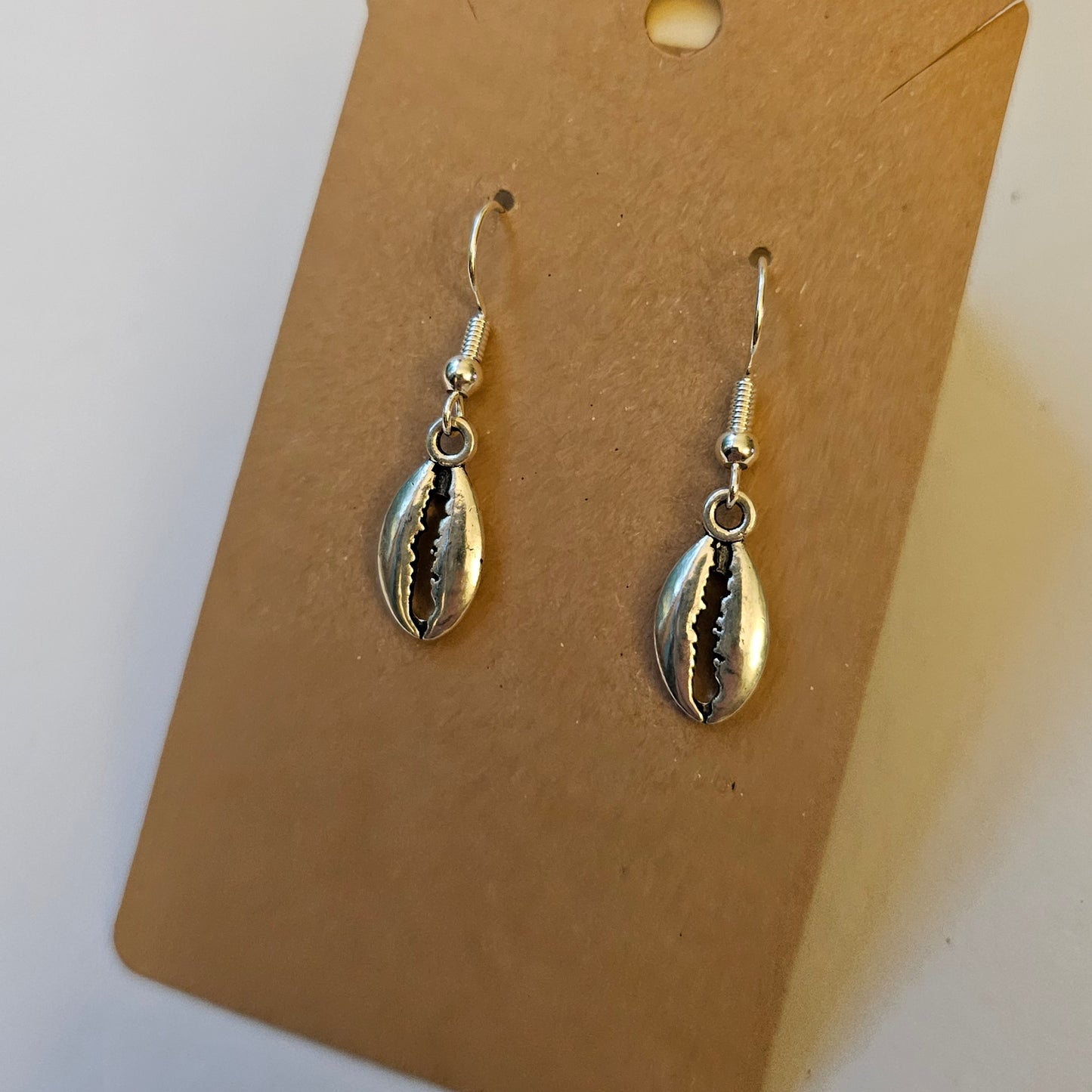 Cowrie Shell Charm Earrings