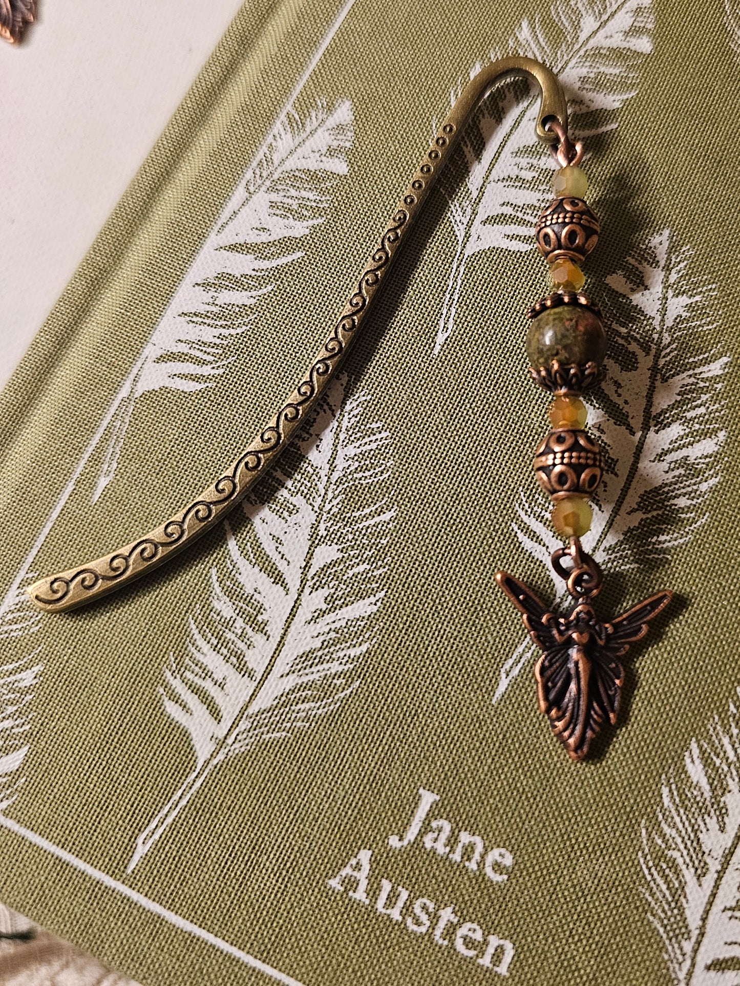 Unakite Fairy Bookmark