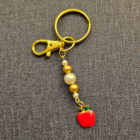 "Apple For The Teacher" Keychain / Purse Charm