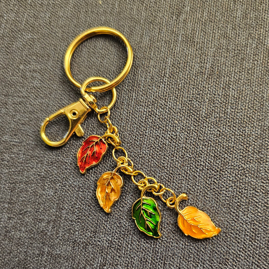 Falling Leaves Keychain / Purse Charm