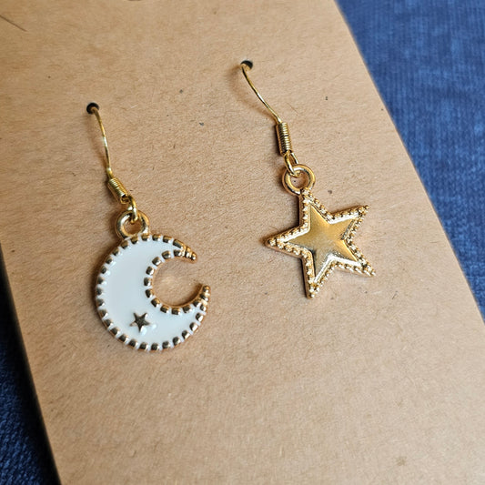 Moon and Stars Earrings