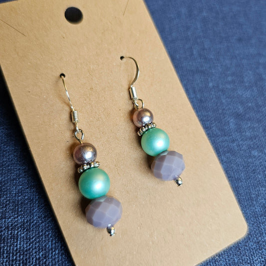 Pastel Beaded Earrings