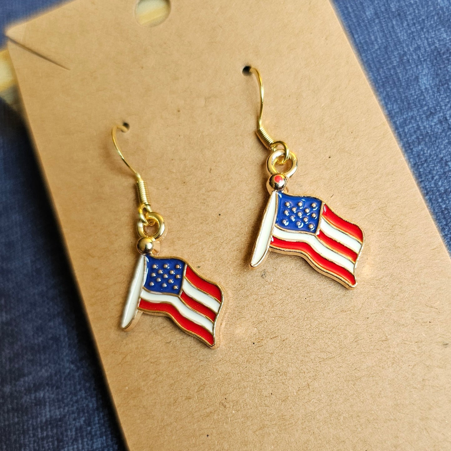 American Flag Earrings