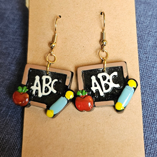 "Teacher's Chalkboard" Earrings