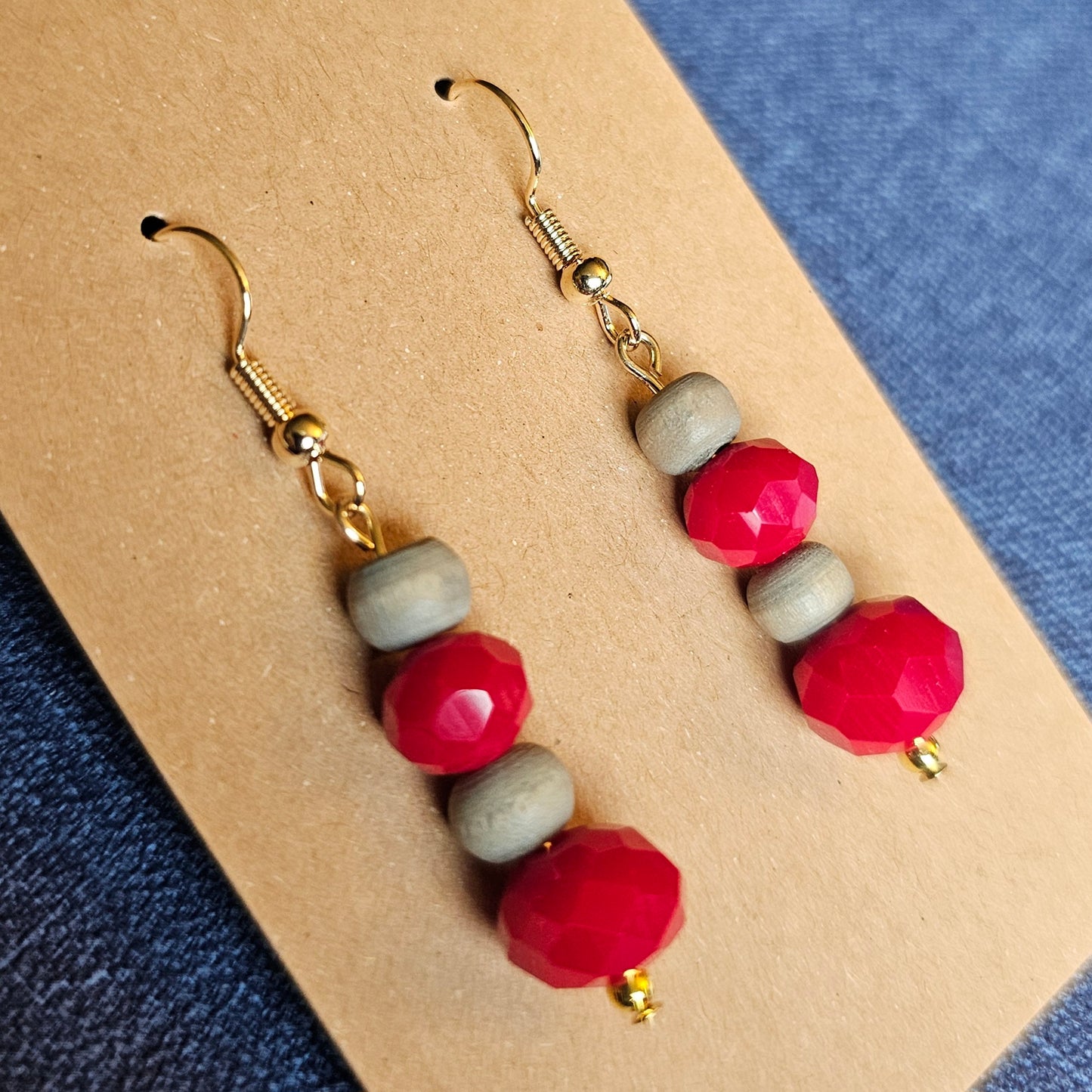 Scarlet and Gray "School Spirit" Earrings