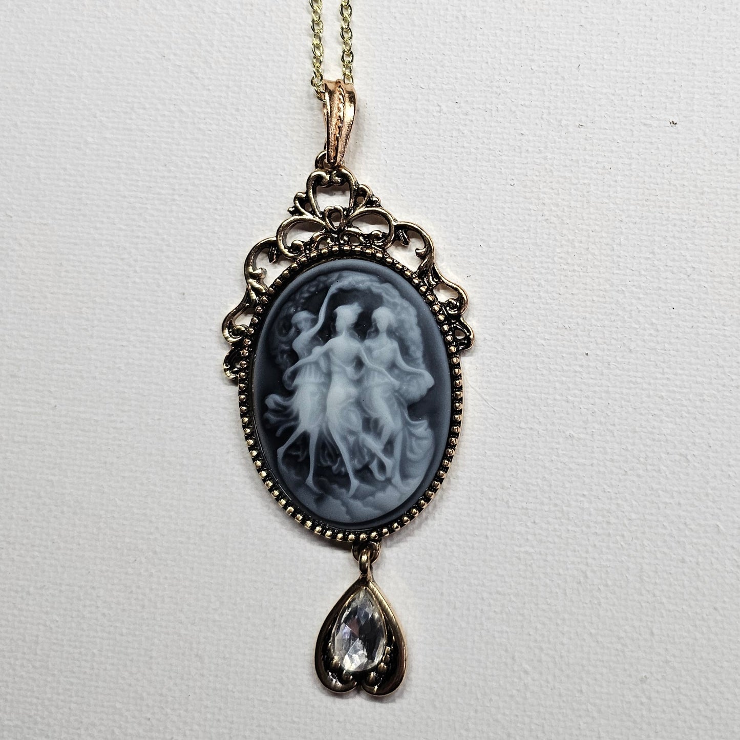 Three Muses Cameo Necklace