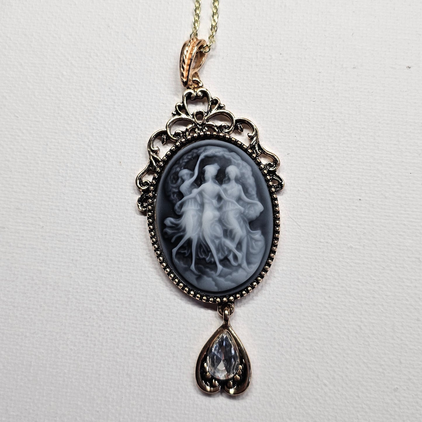 Three Muses Cameo Necklace