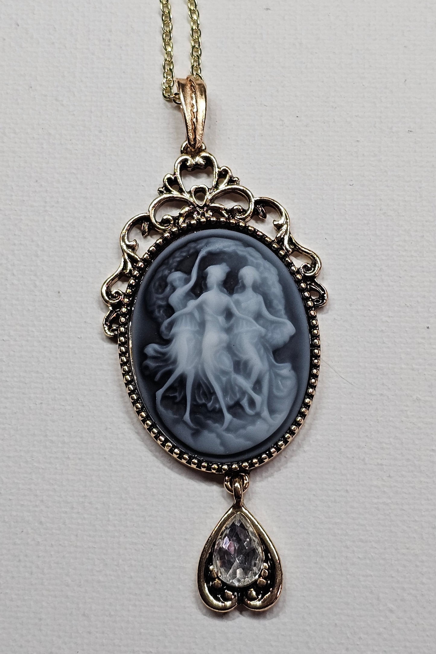 Three Muses Cameo Necklace