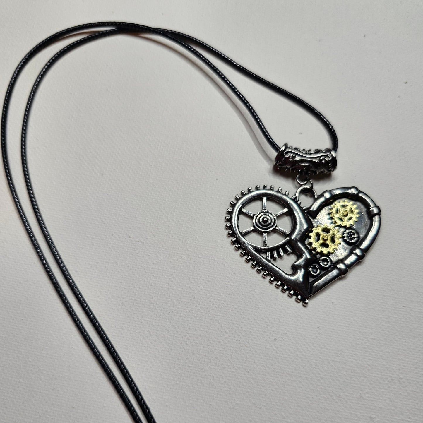 Steampunk Heart Pendant Necklace