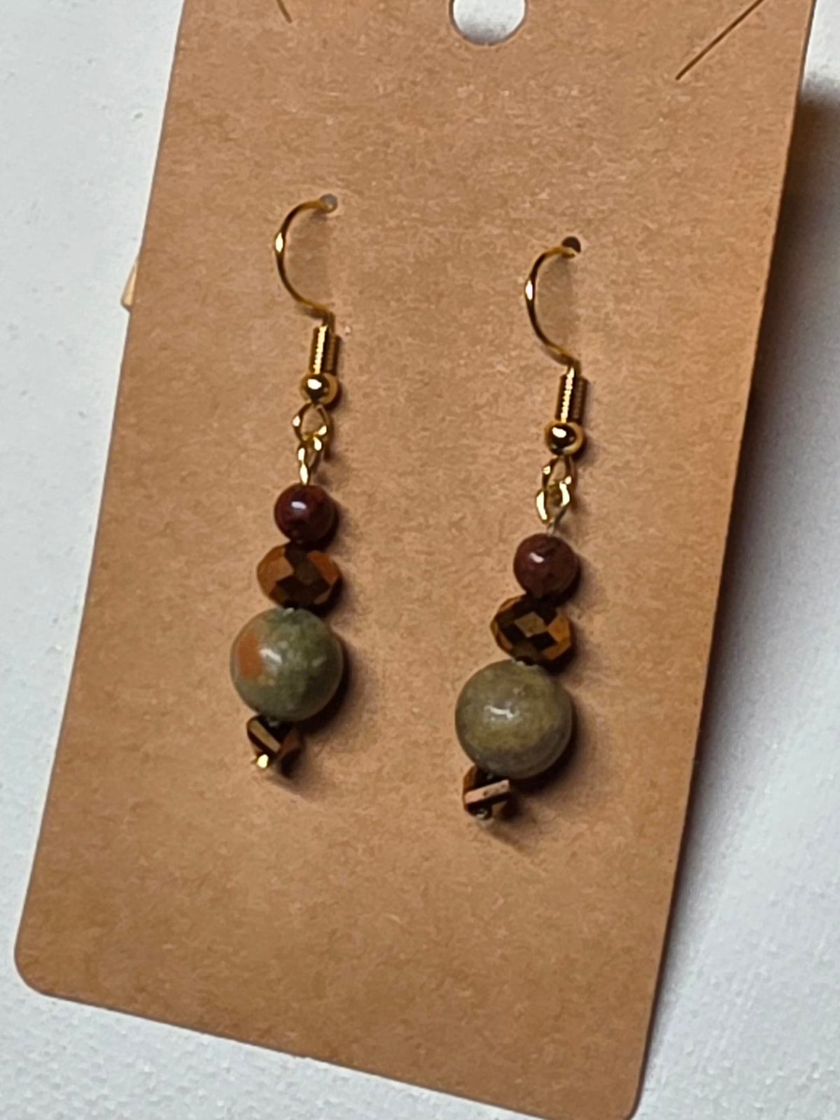 Autumn Jasper Dangle Earrings