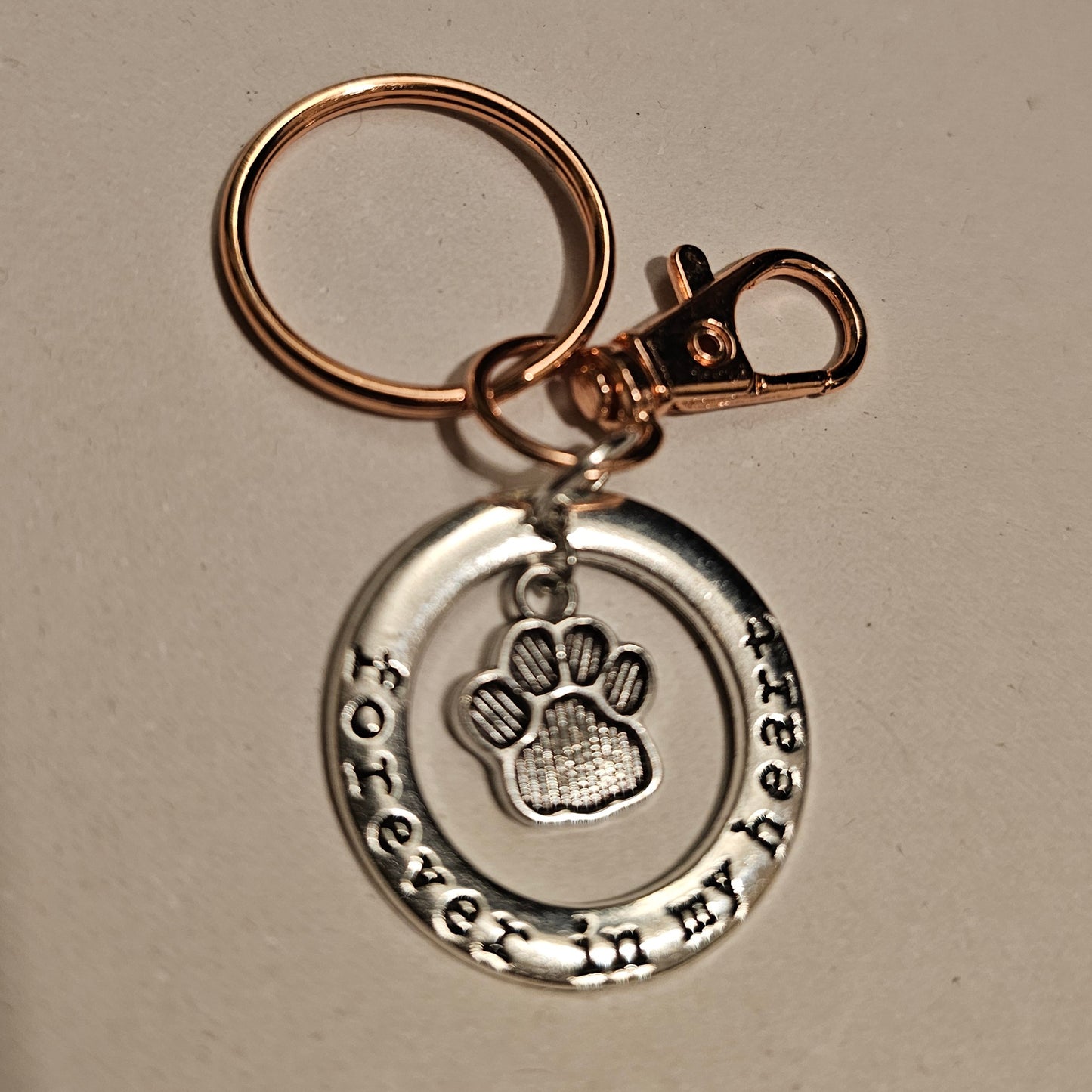"Forever In My Heart" Pet Keychain