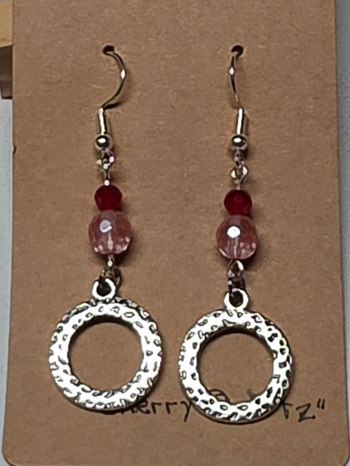 Cherry Quartz Beaded Earrings