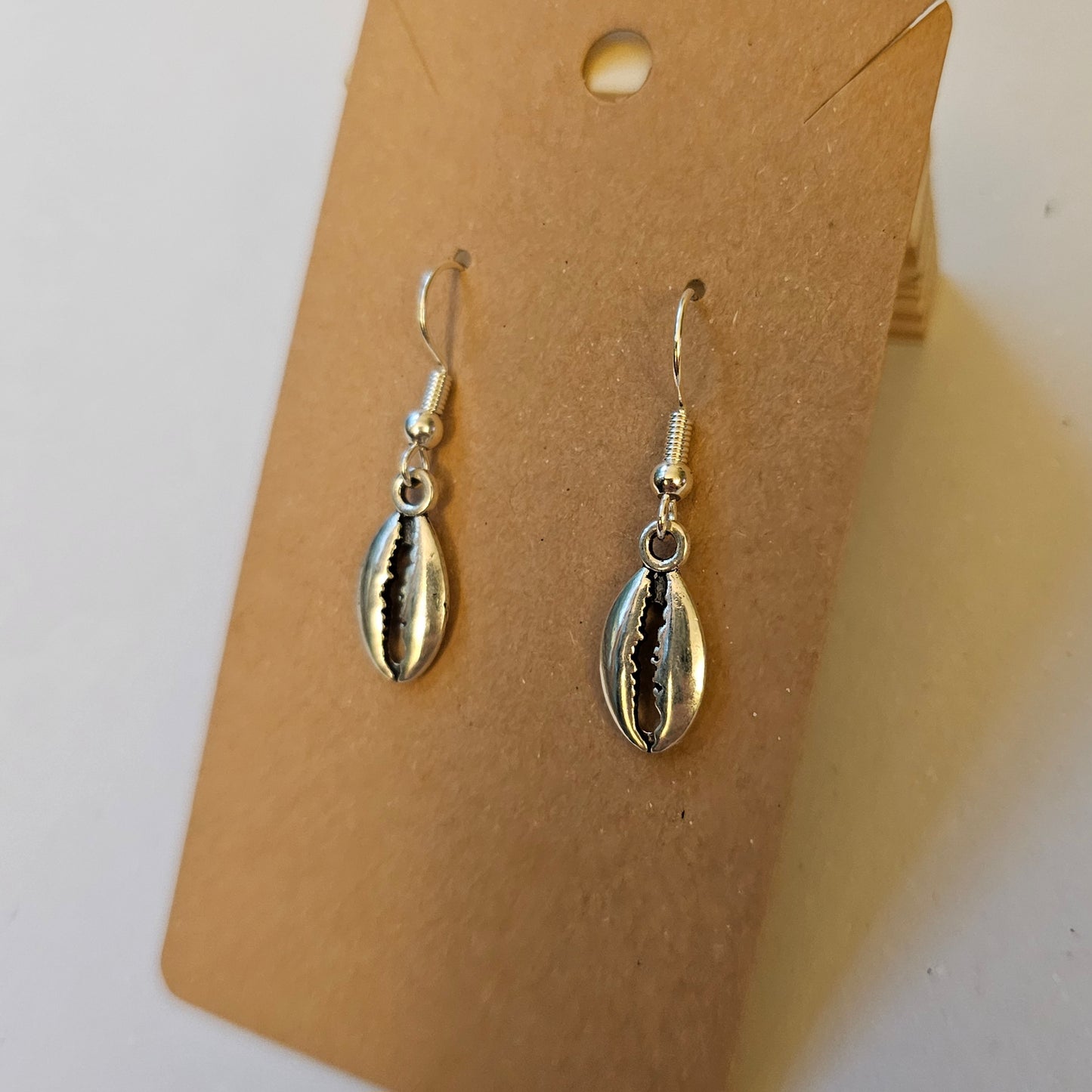 Cowrie Shell Charm Earrings