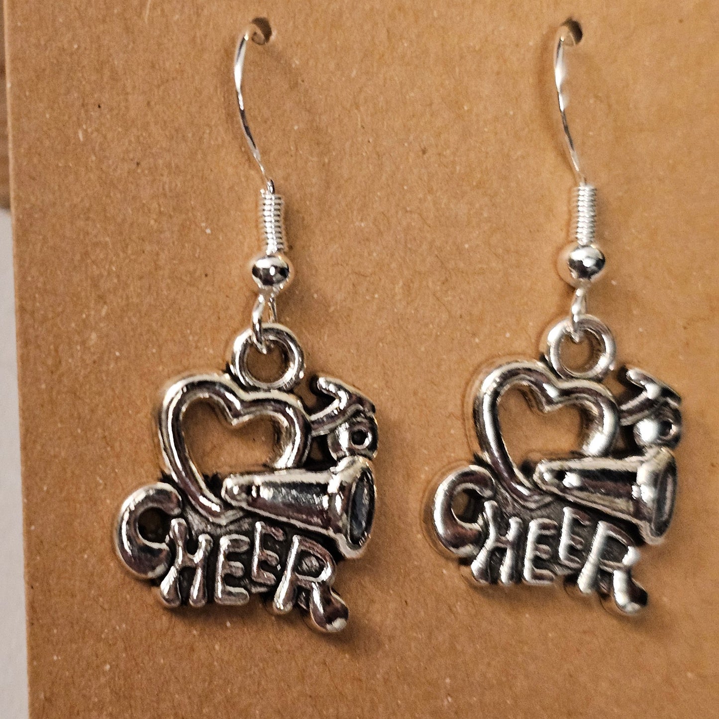 Silvery "❤️ to Cheer" Earrings