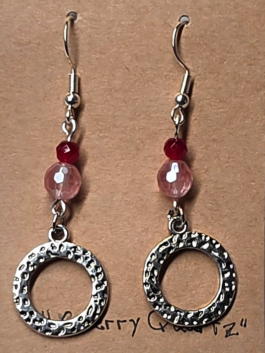 Cherry Quartz Beaded Earrings