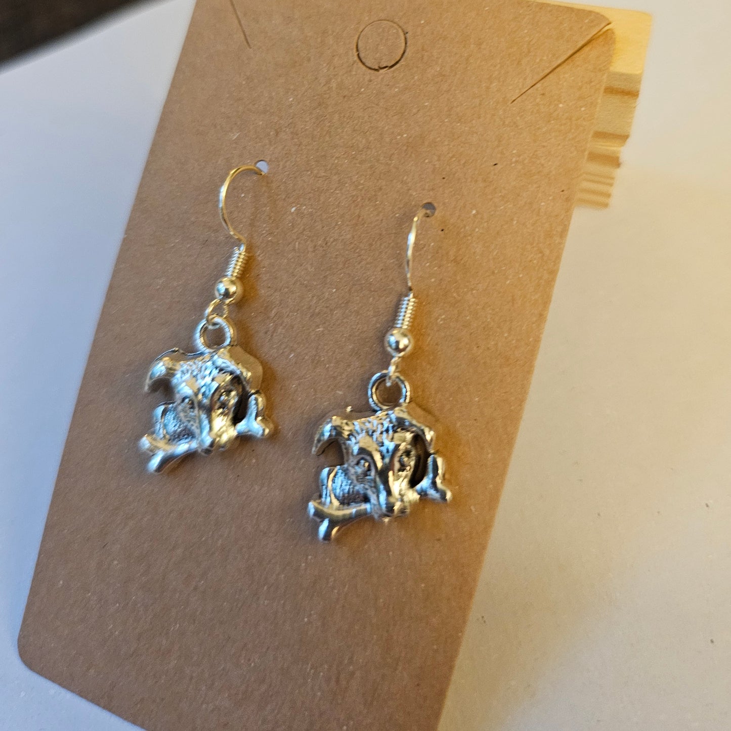 Dog and Bone Earrings