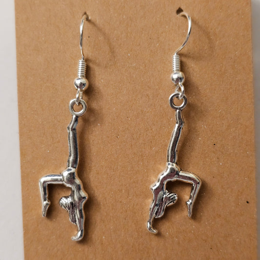 Silvery Gymnast Earrings 2