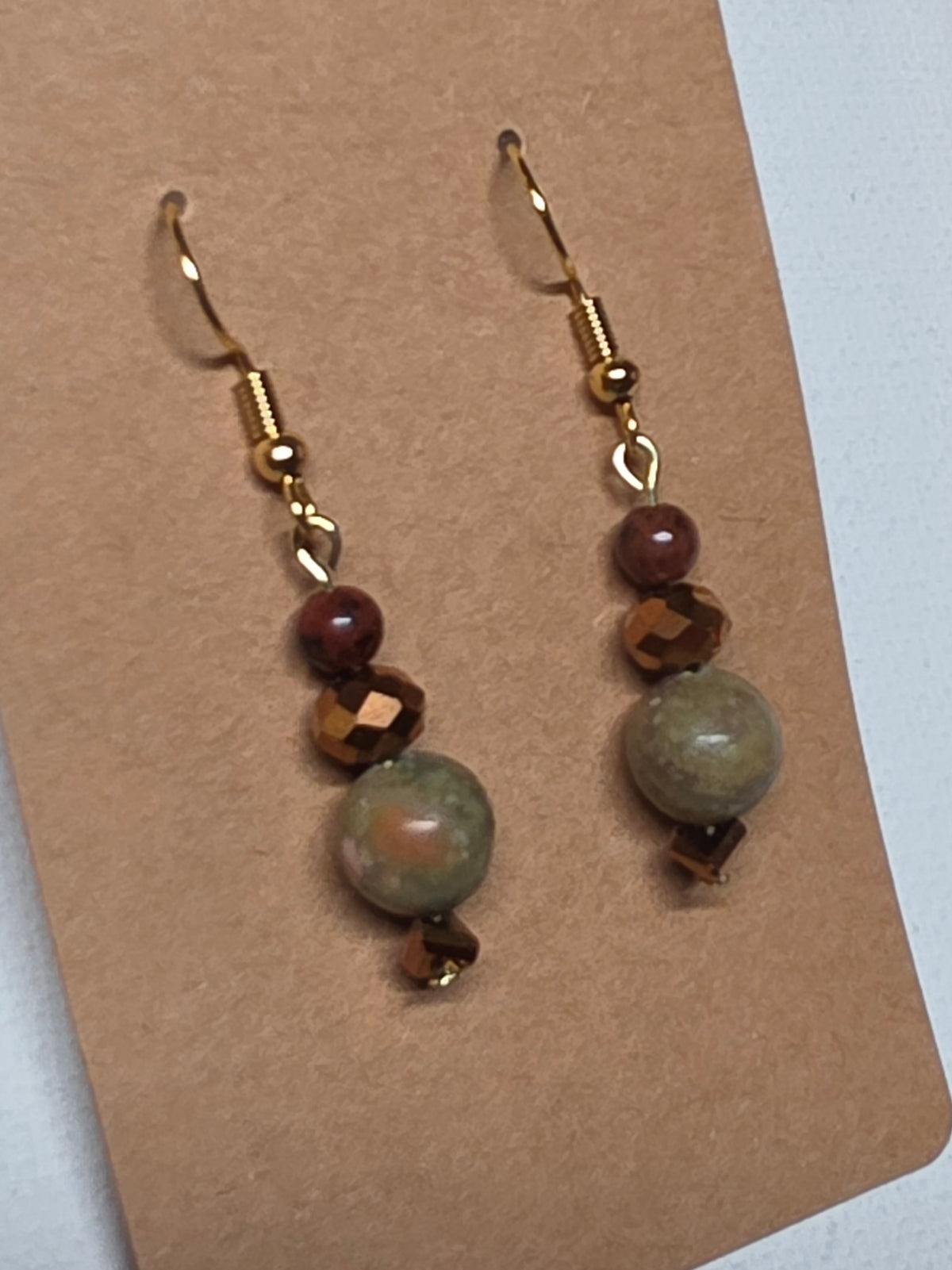 Autumn Jasper Dangle Earrings