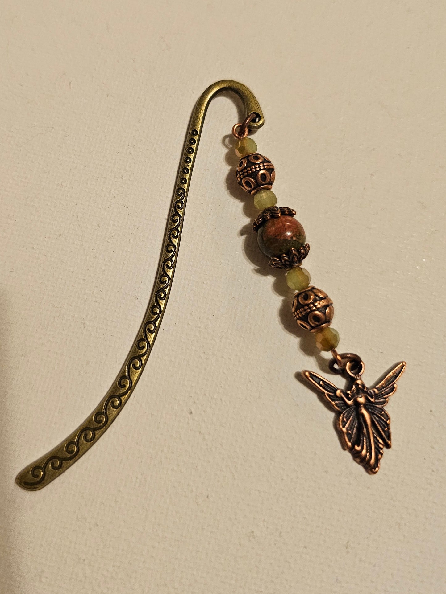 Unakite Fairy Bookmark