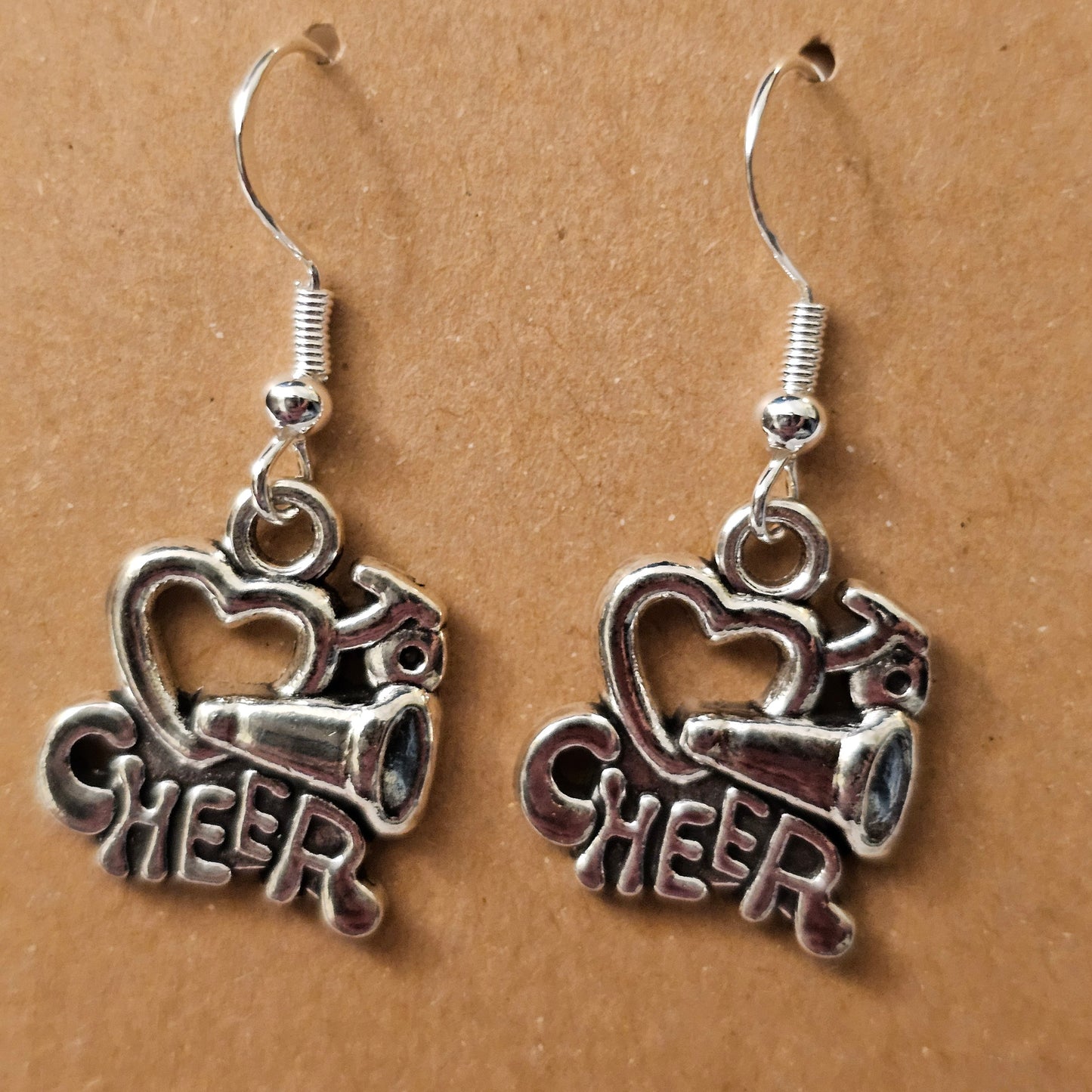 Silvery "❤️ to Cheer" Earrings