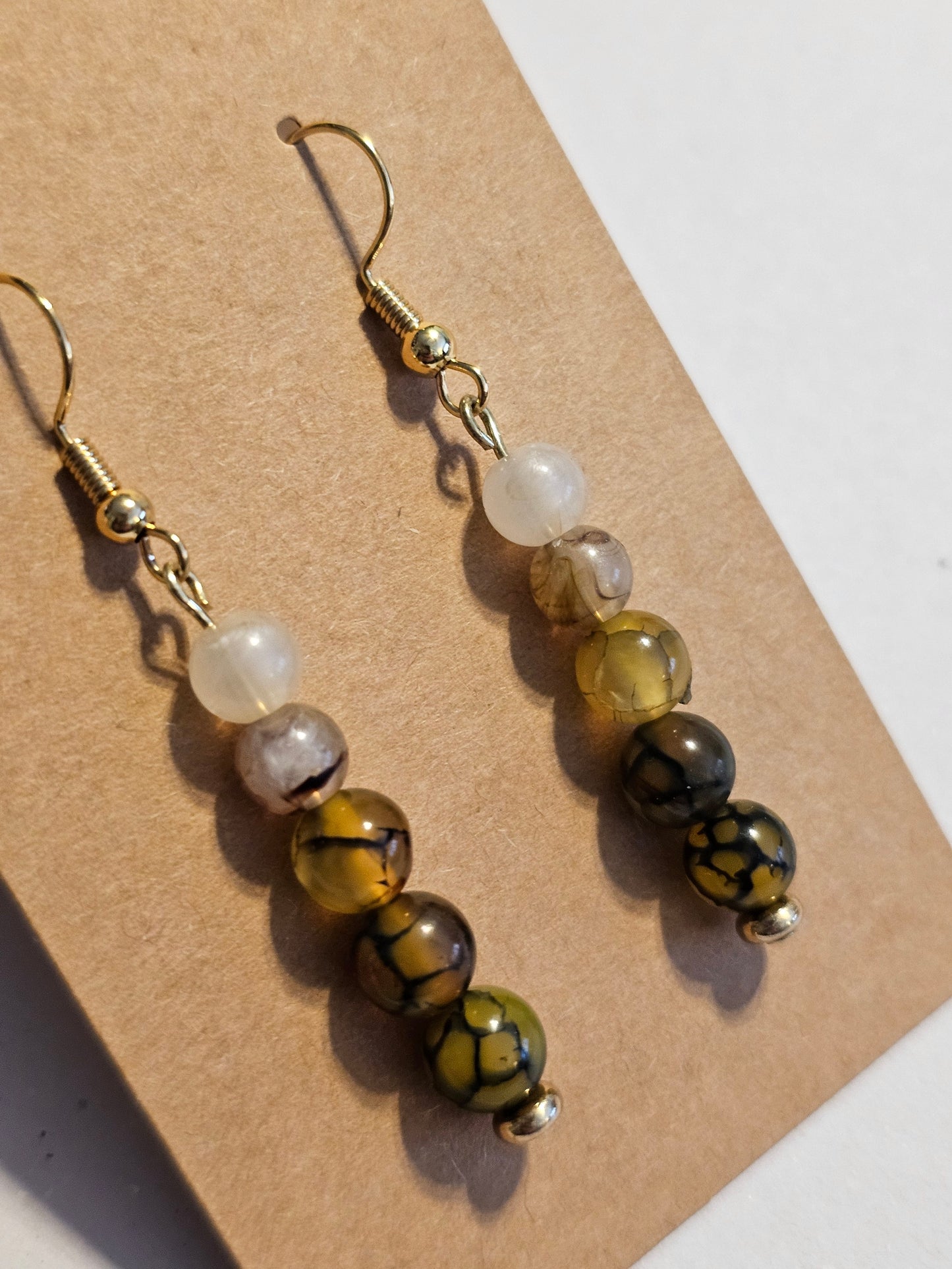 Ombre Bead Stack Earrings