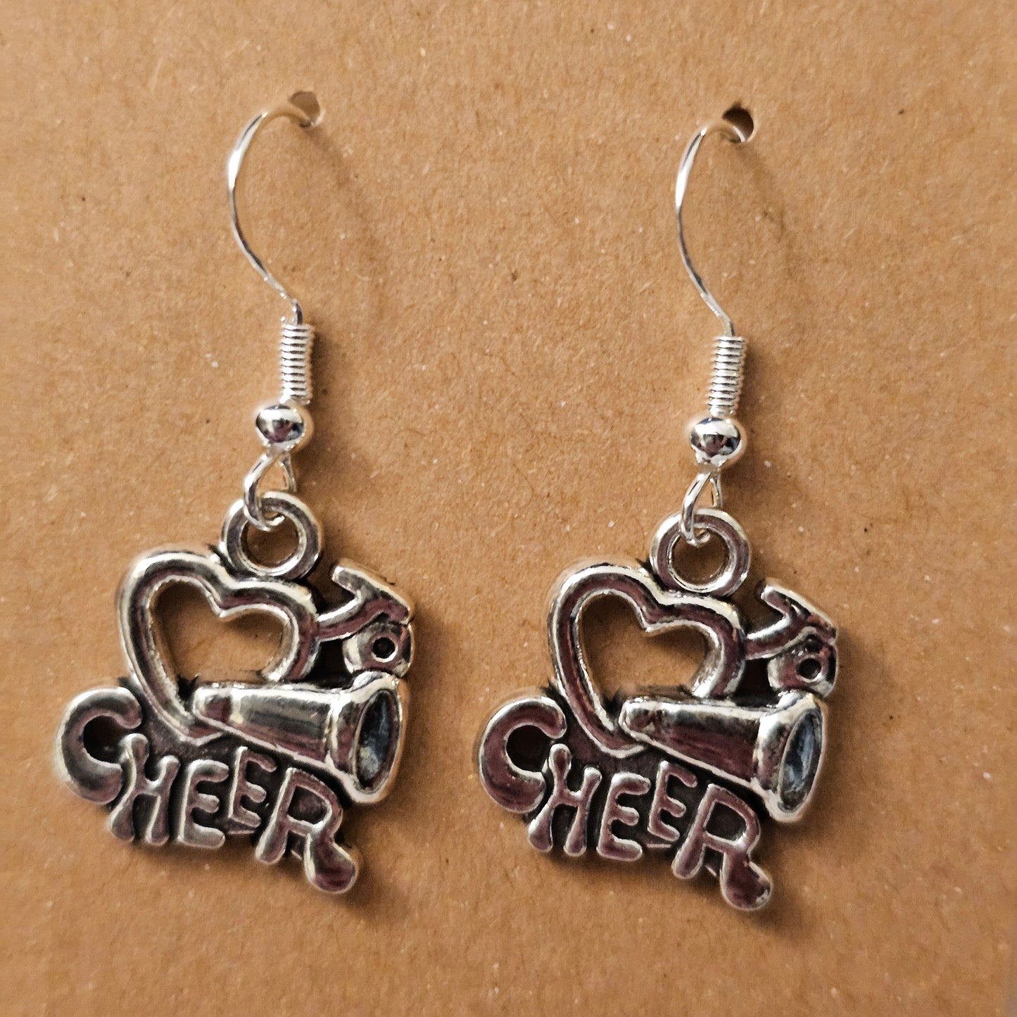 Silvery "❤️ to Cheer" Earrings